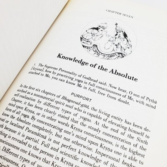 Bhagavad Gita As It Is VTG 1975 Hardcover Book Bhaktivedanta Swami Prabhupada - Picture 8 of 11